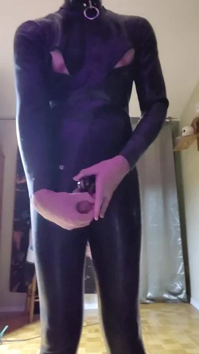 rubber faggot beats it's balls Clip 1