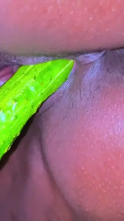 Egyptian Hot Unmarried Girl Riding on Big Cucumber When Her Parents Are Not at Home