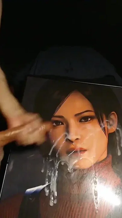 Cum tribute Ada Wong Game character fron Resident Evil 4 remake Clip 1