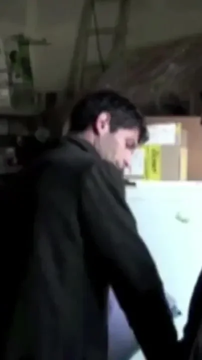Commercial fcking in suit and calss at work