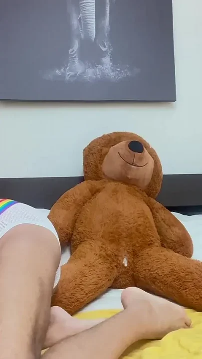 Home Alone Jerking off to My Teddy Bear