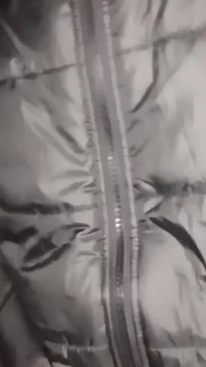 Outdoor Jerking and Cumshot with Winter Shiny Jacket