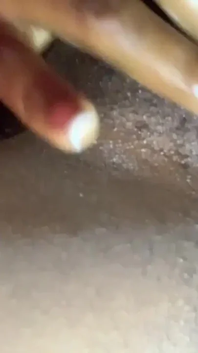 Hot babe blackgurl234 caressing her pussy till she squirt Clip 1