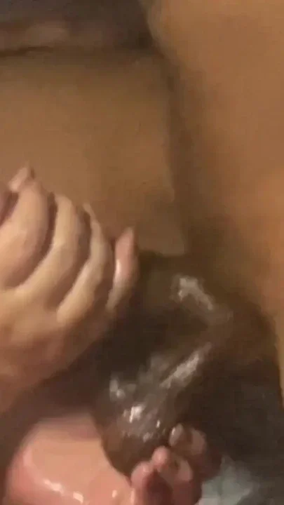 Married Blonde Slut wife worships Rasta Man BBC Lovers Cock Clip 1