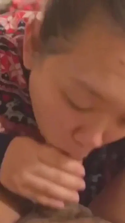 Christmas came early POV blowjob CUMSHOT IN MOUTH Clip 2