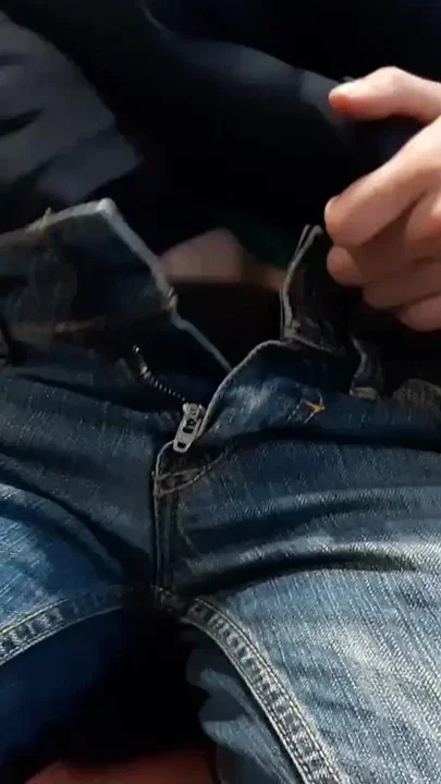 I masturbate riskily on a public train until I cum Clip 1