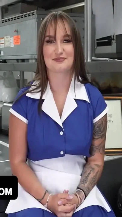 Petite Bunny Fae Takes on the Entire Kitchen Crew in a Wild Restaurant Gangbang