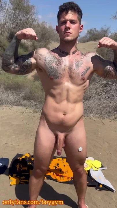 Exhibition Cock In The Public Place