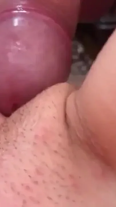He Rubs My Clit with His Cock He Cums Then I Cuming Too