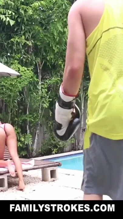 Sexy Latina seduces her hot stepbrother