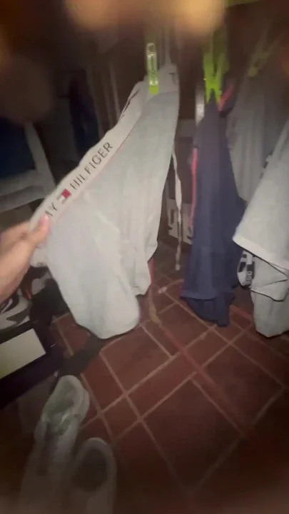 The day I stole my friend's underwear to sniff and fuck Clip 2