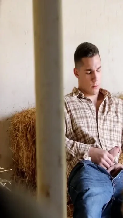 NextDoorRaw - Farmer Spencer caught jerking off in shed