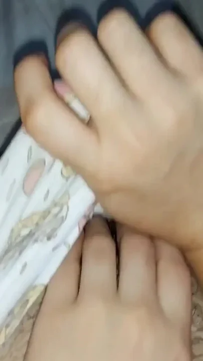 My girlfriend visits me and lets me record her hairy pussy