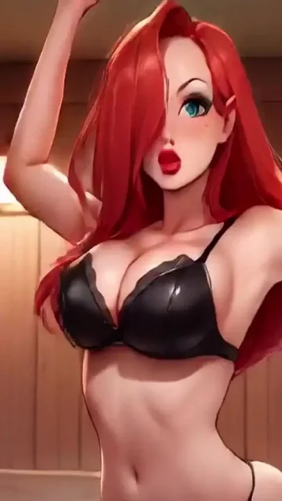 Cosplay Jessica Bouncing Big Tits and Booty in the Sauna
