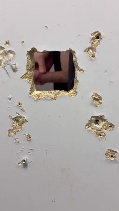 Chav Scally Boy Sucks Big Dick Glory Hole in Public Toilet