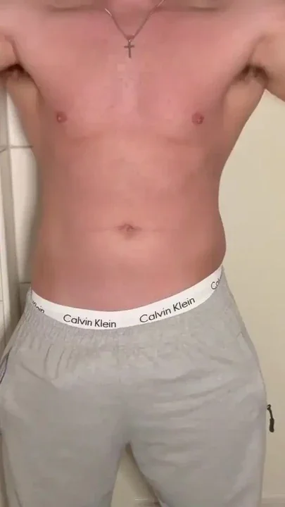 German Daddy slowly strips and rubs bulge with leather gloves - PhantomGentX Clip 1
