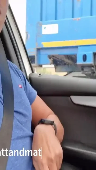 I touch myself while driving