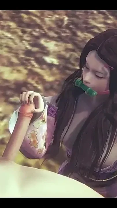 Demon Slayer Hentai - Nezuko Handjob and Anal - Japanese Asian Manga Anime Film Game Porn
