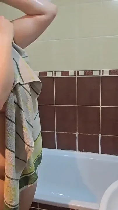 From Shower to Panties – A Real Big Tits BBW Wife Moment Clip 1