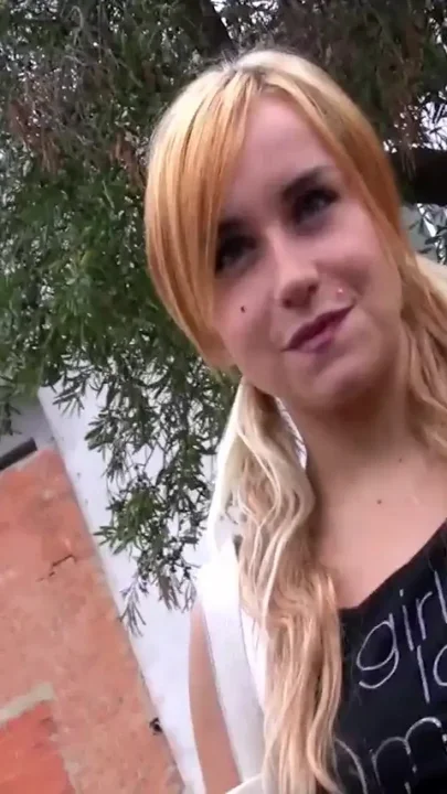 Blonde with stunning round ass gets fucked doggystyle