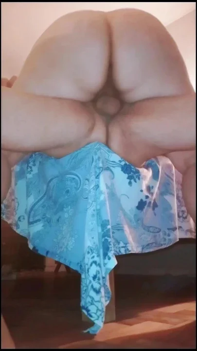 Latina's big ass is wide open and offers a good view for her cuckold