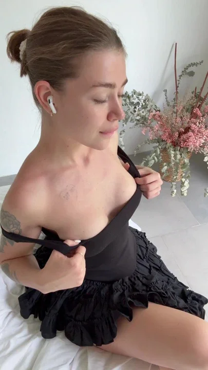 Stop and imagine your dick being milk between these tits
