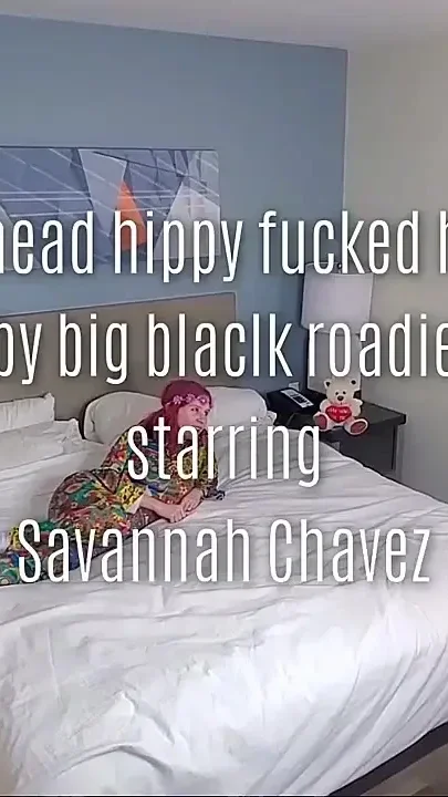 Redhead Hippy Fucked Hard by Big Black Roadie Starring Savannah Chavez