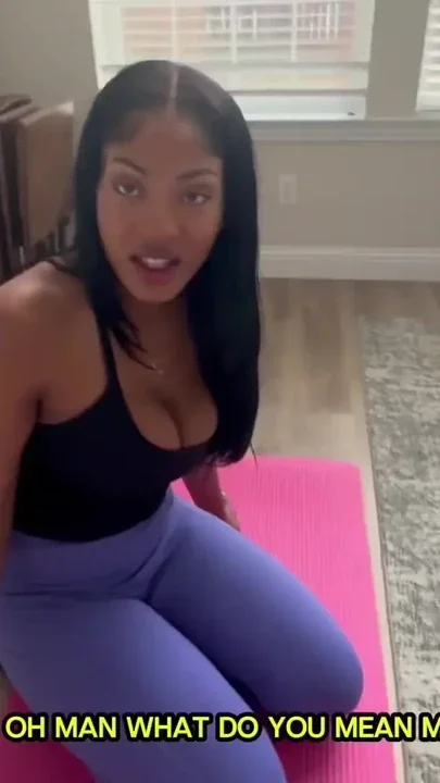 Sneaky Stepbro tears A Hole In My Yoga Pants Without Me Knowing Clip 2