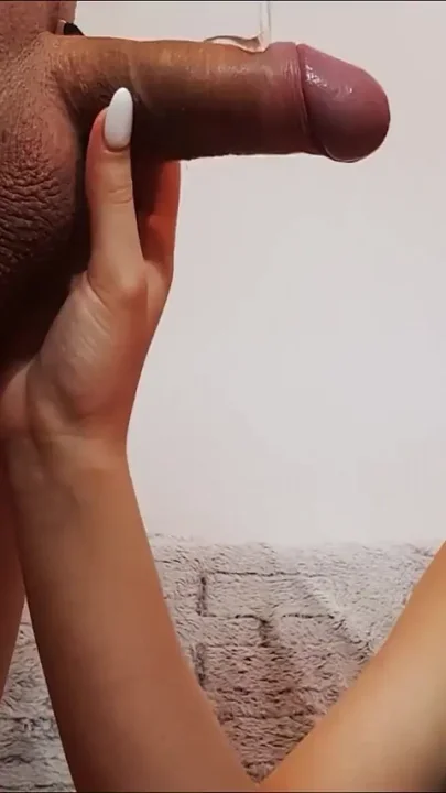Blonde Teen Sucks a Guy and Let Cum All in Mouth Oral Cum Deposit