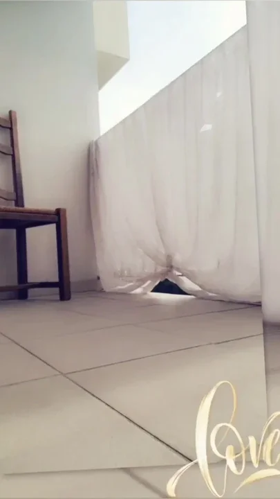 Show off P U B L I C in an abandoned complex and then on his balcony