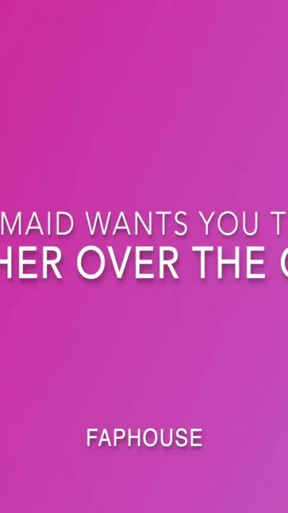 The maid wants you to bend her over the couch