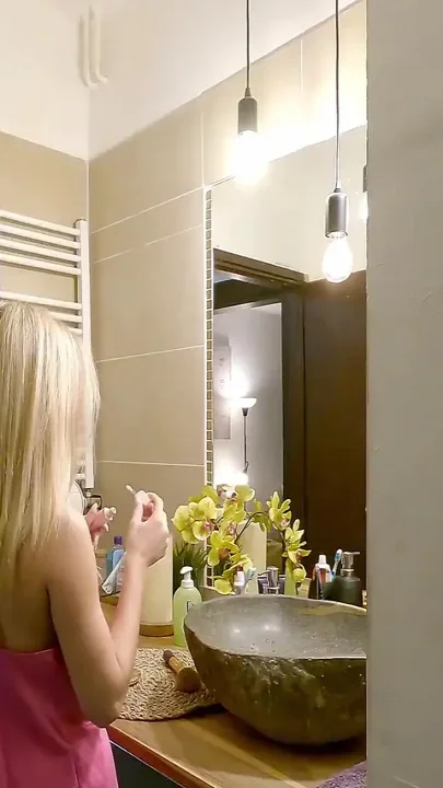 No Pantiesб New Wife Is Preparing In Pajamas