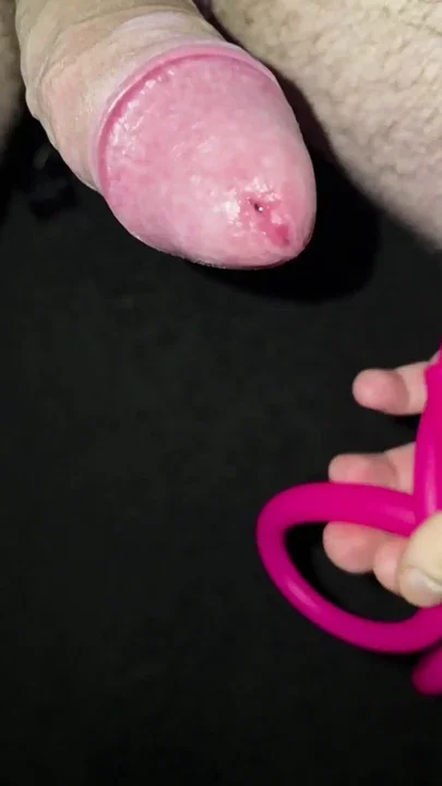 Inserting my 22inch 5588cm long urethral sound all the way into my cock Look how