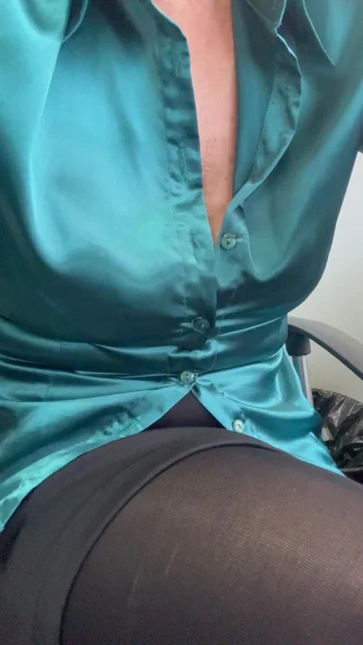 Hot milf relaxing at the office