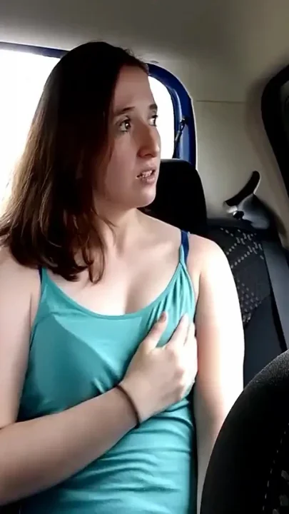 My Taxi Trip Flashing My Boobs and Touching Myself