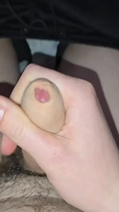 Horny Husband Masturbates His Hairy Cock While Home Alone Cumming on Himself