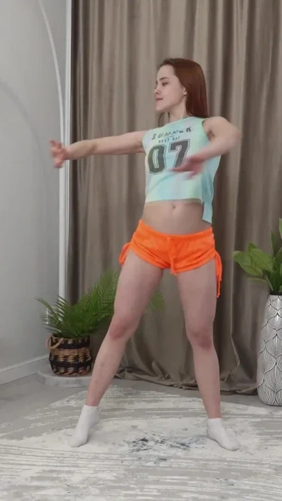 Sweet flexi stepsis first time naked on video
