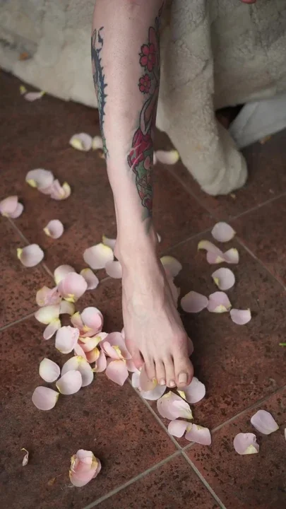 Petals and tempting feet