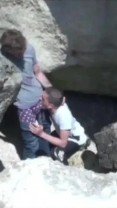 Amazing exhib with 2 boys fucking in the beach