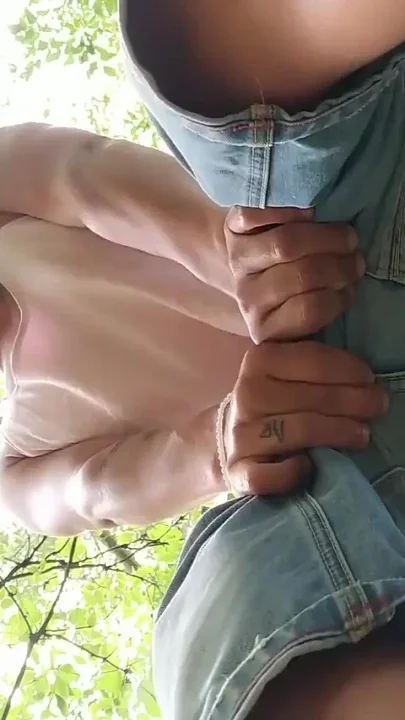Fucking and Breeding Twink Outdoor - After Fuck He Shows Swollen Cum Oozing Hole