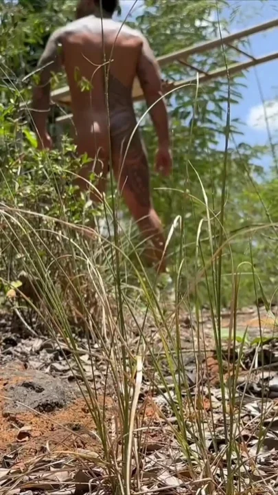 I Get so Horny Walking in the Woods Naked with My Dick Locked and Then Get Home