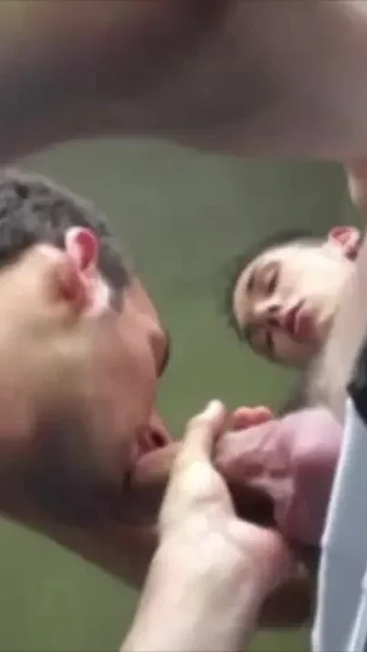 Two sexy french twinks friends fucking outdoors near the swimming pool