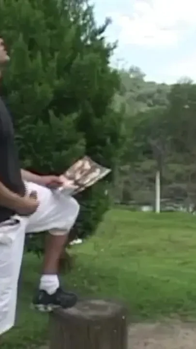 Fucked outdoor by muscle boy rough