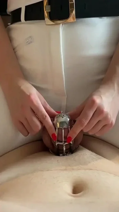 Chastity Ruined Orgasm & Clean up