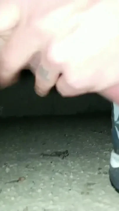 Throbbing Asshole Through Cumshot Under a Bridge