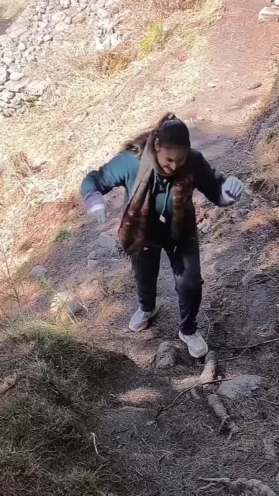 Fuck in Forest at Waterfall