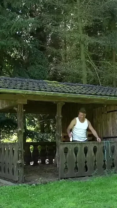 Blonde Tattoo Babe Outdoor DP Fuck Fest