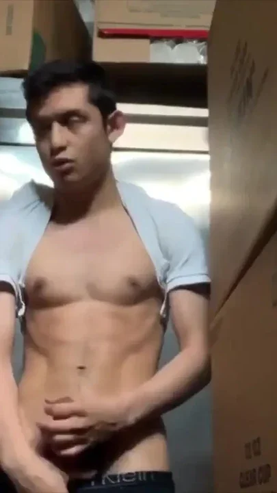 Latino Dunkin Donuts Twink Shoots Loads At Work Clip 3