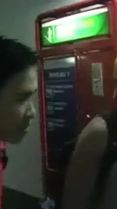 Asian twink used by public toilet in parking in Paris