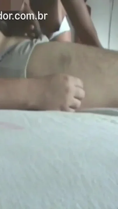 Girl wakes up horny and 'says' good morning to partner's dick